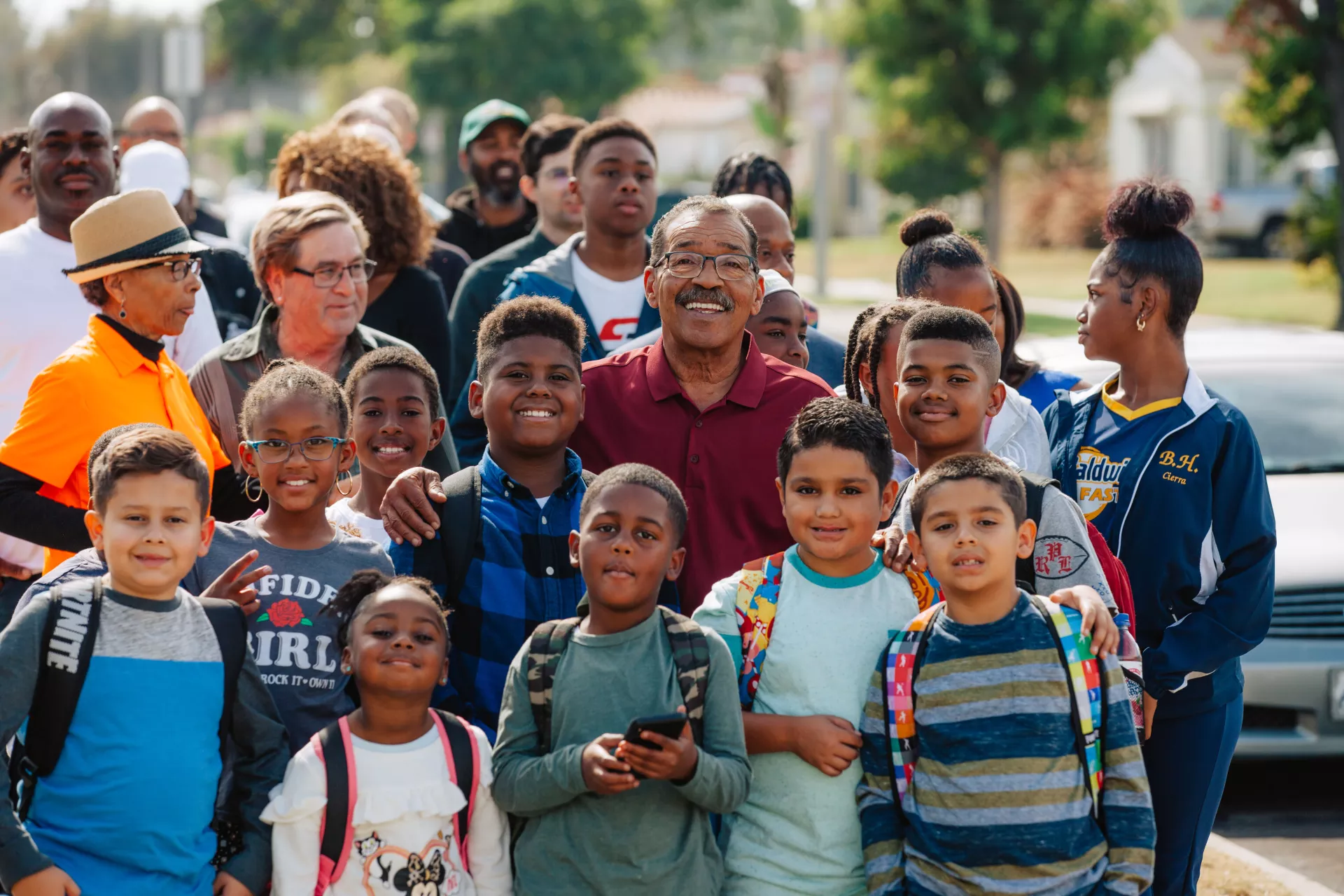 Herb Wesson Group Photo with Children